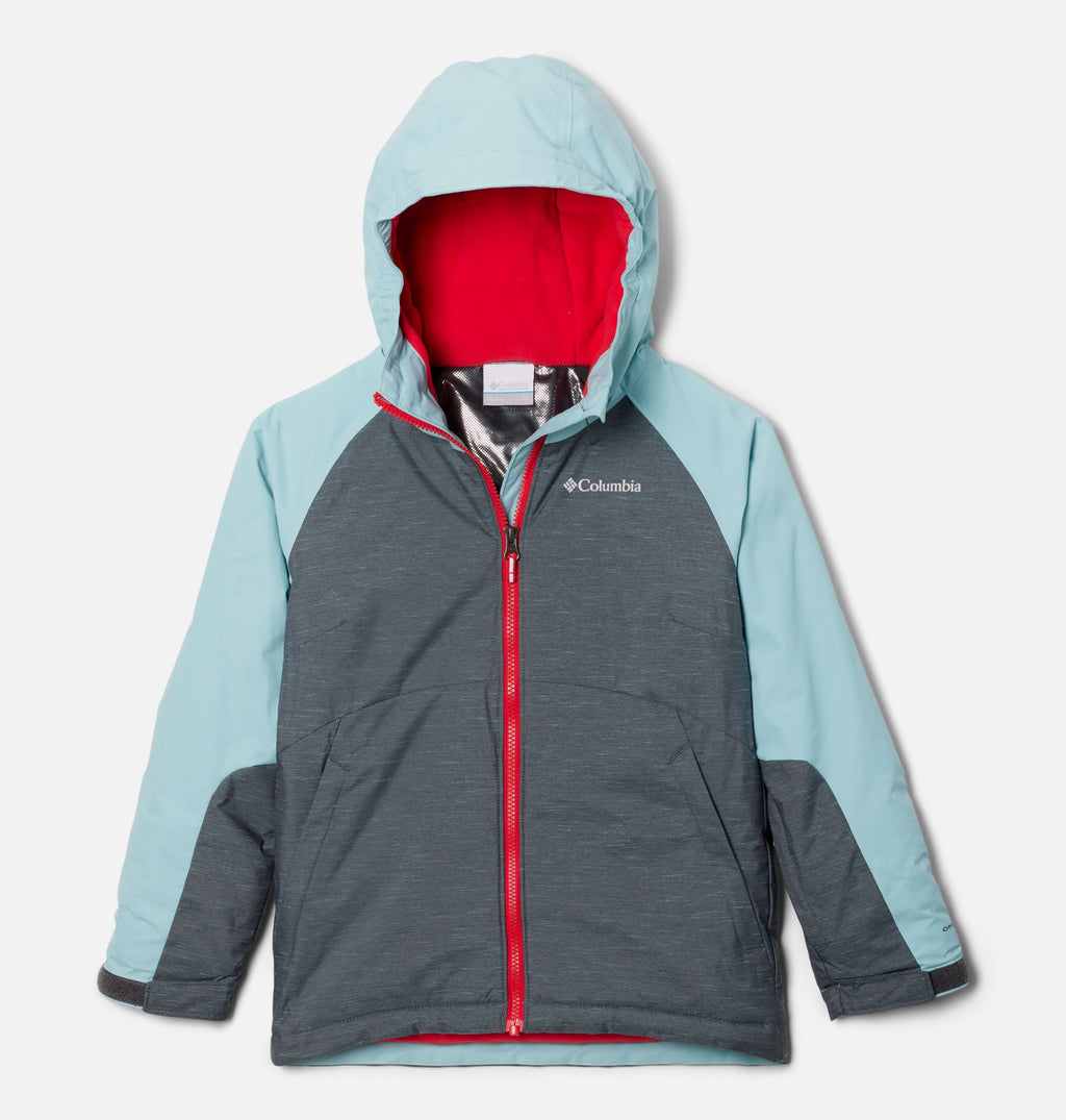 Columbia Jacket - Alpine Action 2 (Youth) - Shark Heather/Aqua Haze-Mountain Baby