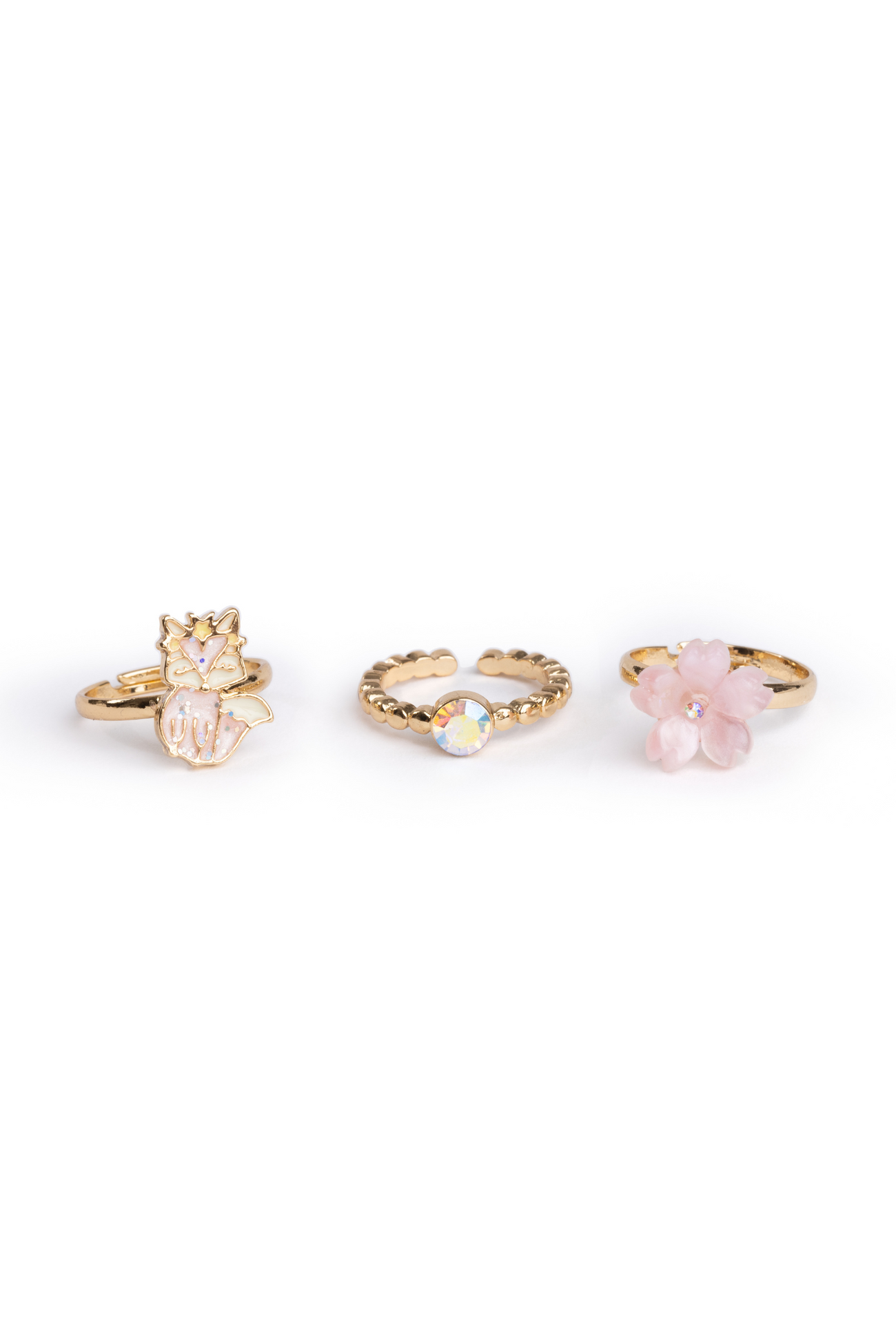 Great Pretenders Jewelry - Boutique Foxy Floral Ring Set-Mountain Baby