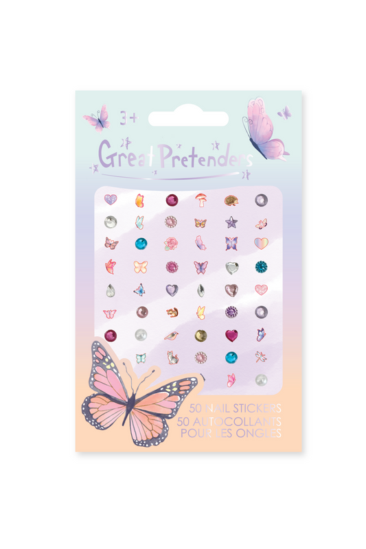 Great Pretenders Jewelry - Butterfly Nail Sticker Sheet-Mountain Baby