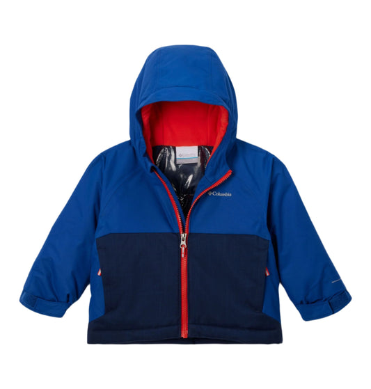 Columbia Jacket - Alpine Action 3 (Toddler) - Collegiate Navy Melange/Mountain Blue-Mountain Baby