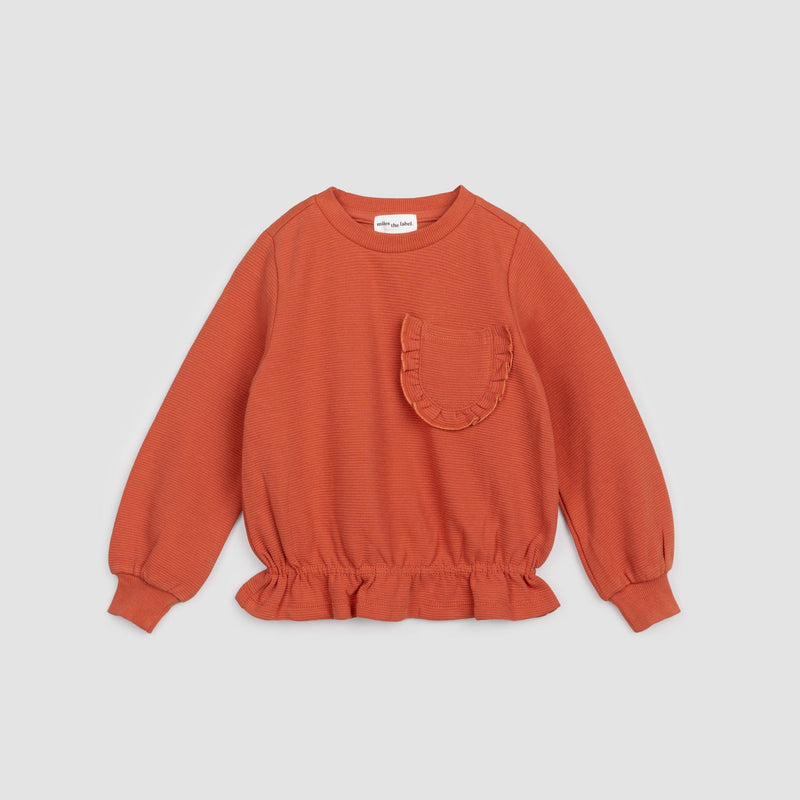 Miles Baby Ruffle Top - Ginger-Mountain Baby
