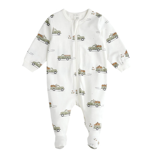 Petit Lem Zip Sleeper - Pumpkin Pick-Up-Mountain Baby