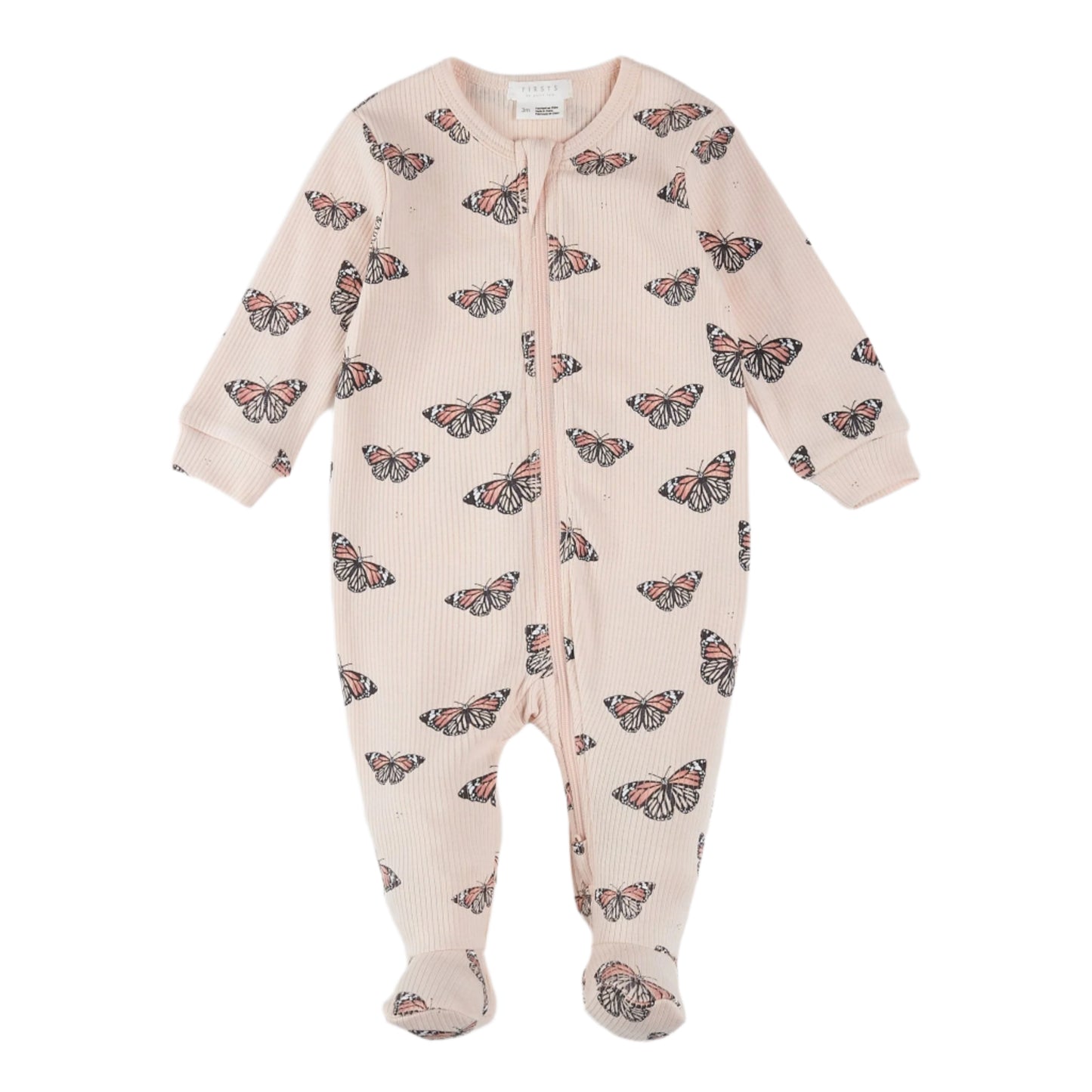 Petit Lem Ribbed Zip Sleeper - Monarch-Mountain Baby