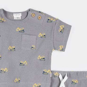 Petit Lem 2 Pc Set - Diggers on Cement-Mountain Baby