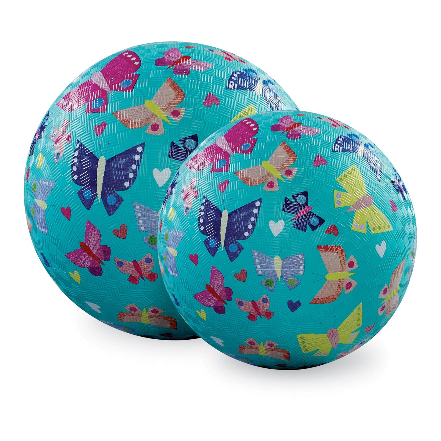 Crocodile Creek Rubber Playground Ball - Butterfly Rainbow-Mountain Baby