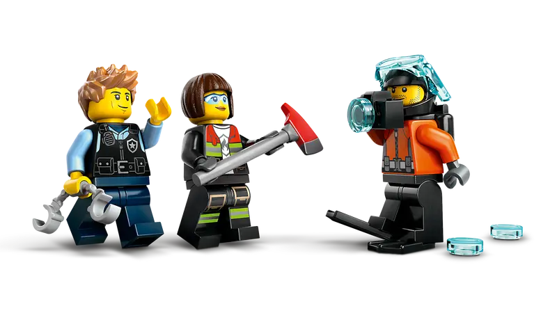 Lego City - Great Vehicles - Helicopter, Fire Truck, & Submarine Remix 60462-Mountain Baby