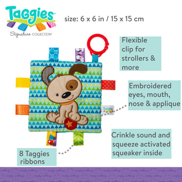 Mary Meyer Taggies Crinkle Me - Square Boy Puppy-Mountain Baby