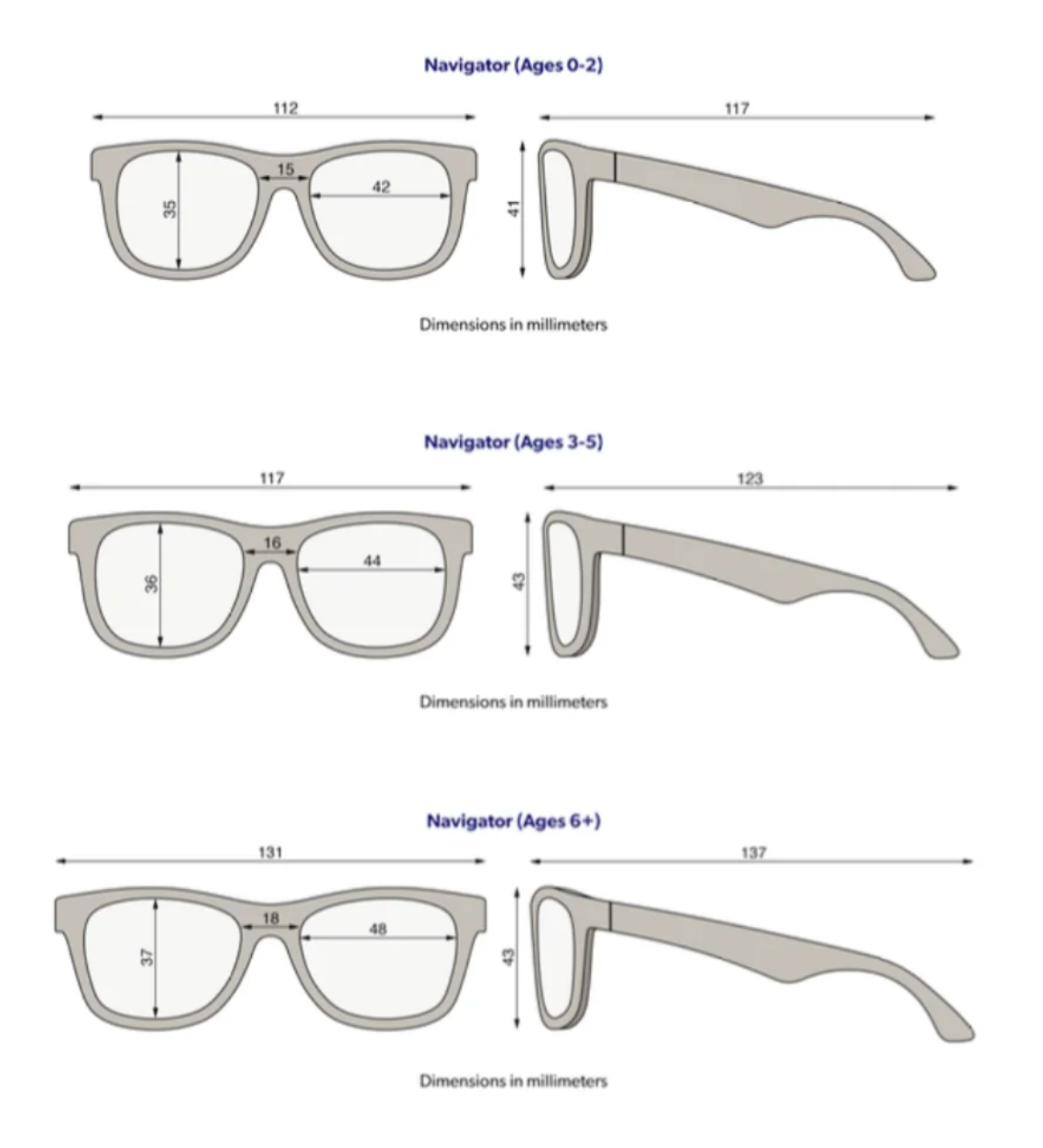 Babiators Sunglasses - Navigator LTD - Fade To Blue-Mountain Baby