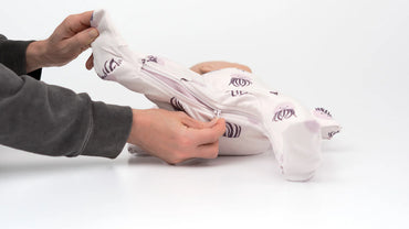 ZippyJamz Footed Coverall - Be My Squishy - Purple-Mountain Baby