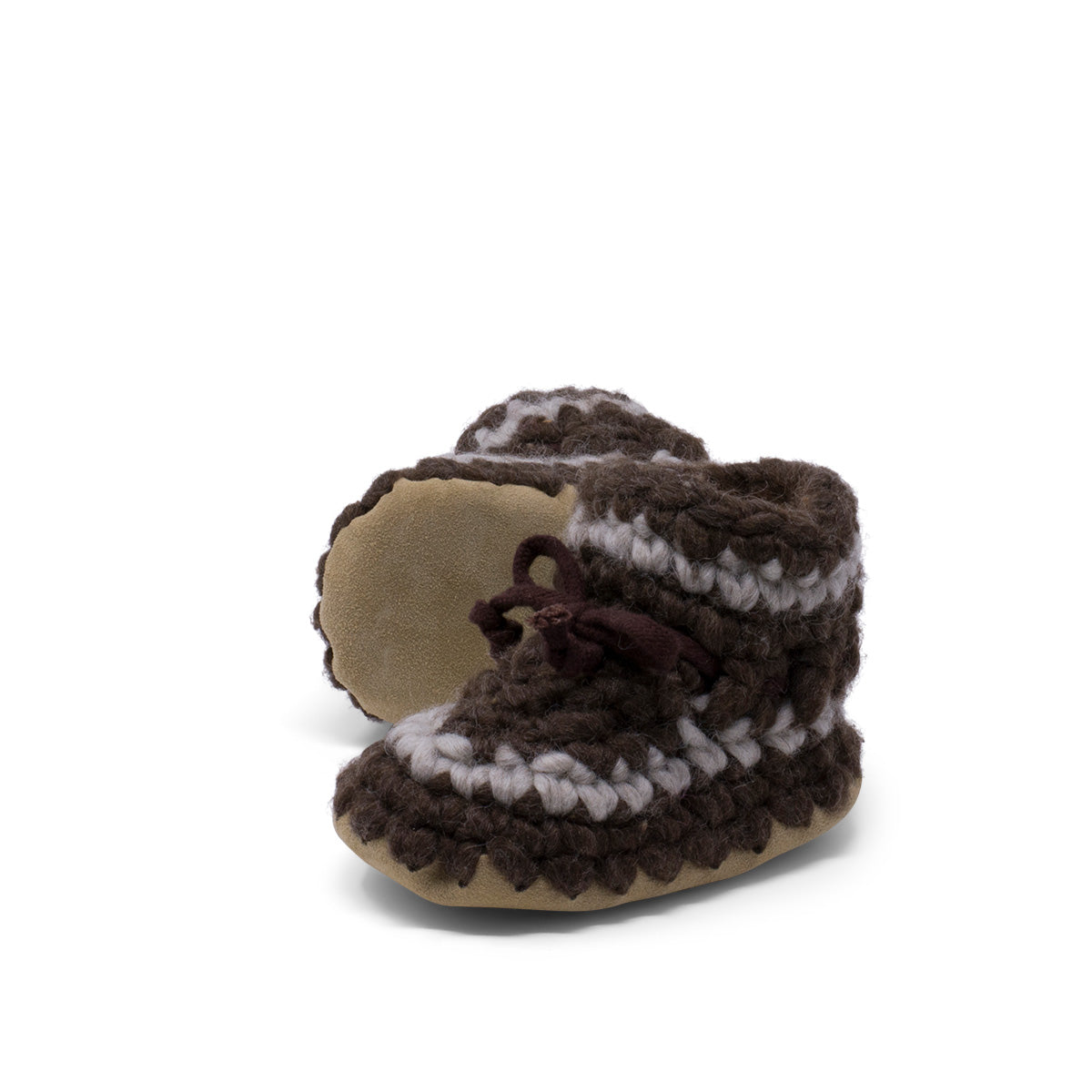Padraig Bootie - Child - Brown w/ Stripe-Mountain Baby