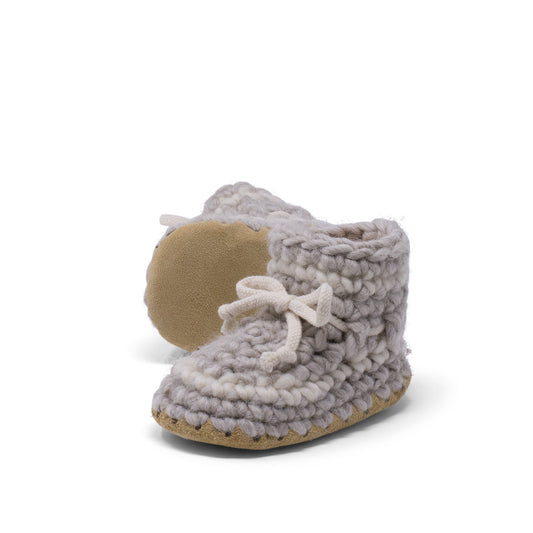 Padraig Bootie - Child - Grey w/ Stripe-Mountain Baby
