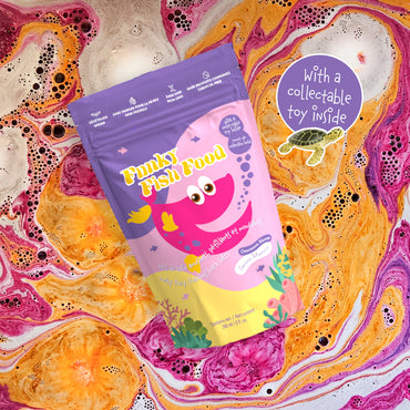 Loot Toy Co. Funky Fish Food Foaming Bath Salt - Swoon Maroon-Mountain Baby