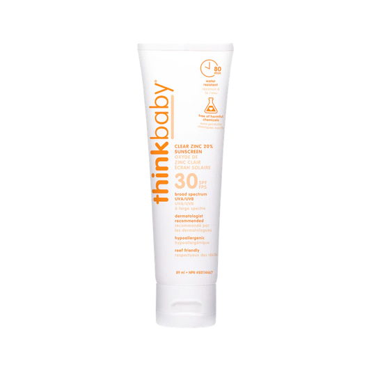 ThinkBaby 30 SPF Clear Zinc Sunscreen - 3oz-Mountain Baby