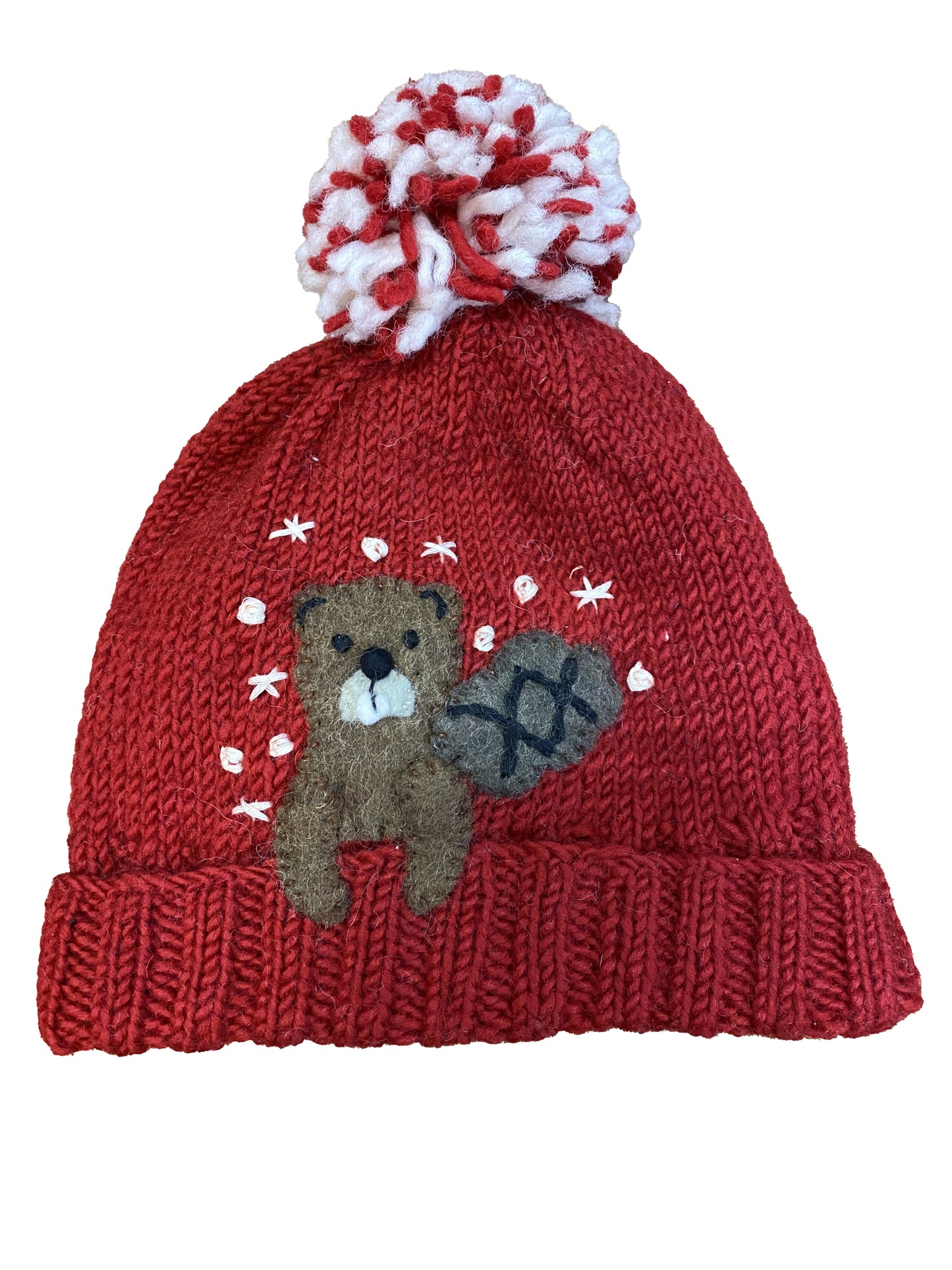 Ambler Kids Toque - Peek-A-Boo - Red-Mountain Baby