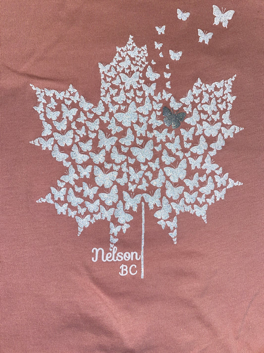 T Shirt Nelson Maple Butterflies-Mountain Baby