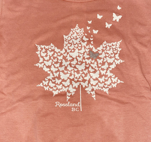 T Shirt Rossland Maple Butterflies-Mountain Baby