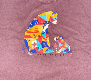 T Shirt Rossland Bear & Cub-Mountain Baby