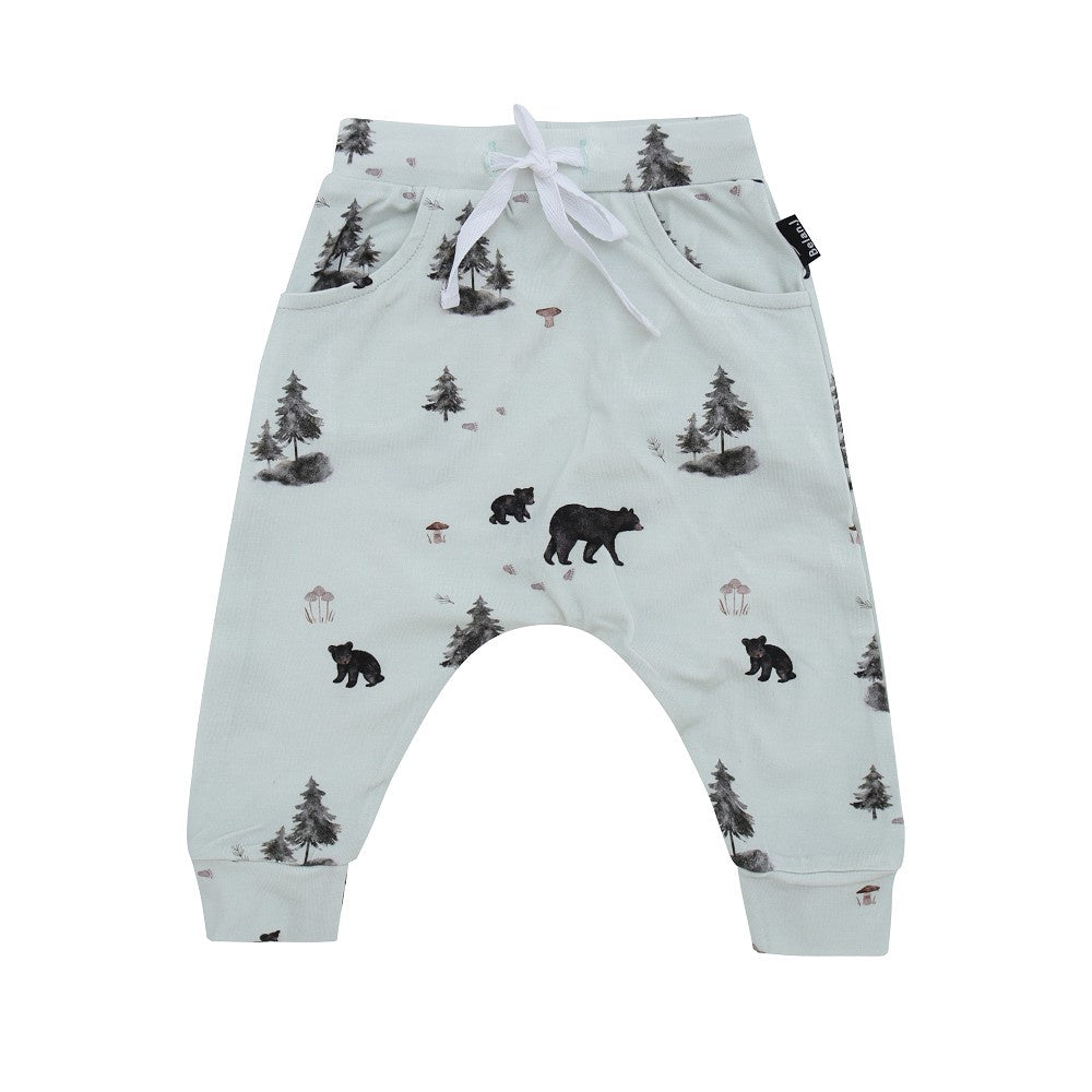 Belan.J Harem Pants - Black Bears-Mountain Baby