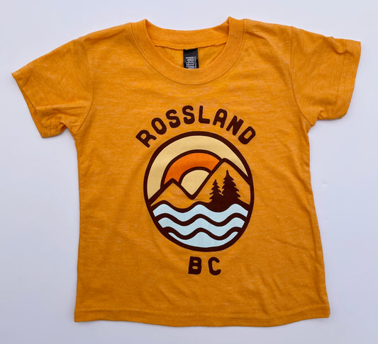 Rossland T-Shirt Sun Mountain Waves-Mountain Baby