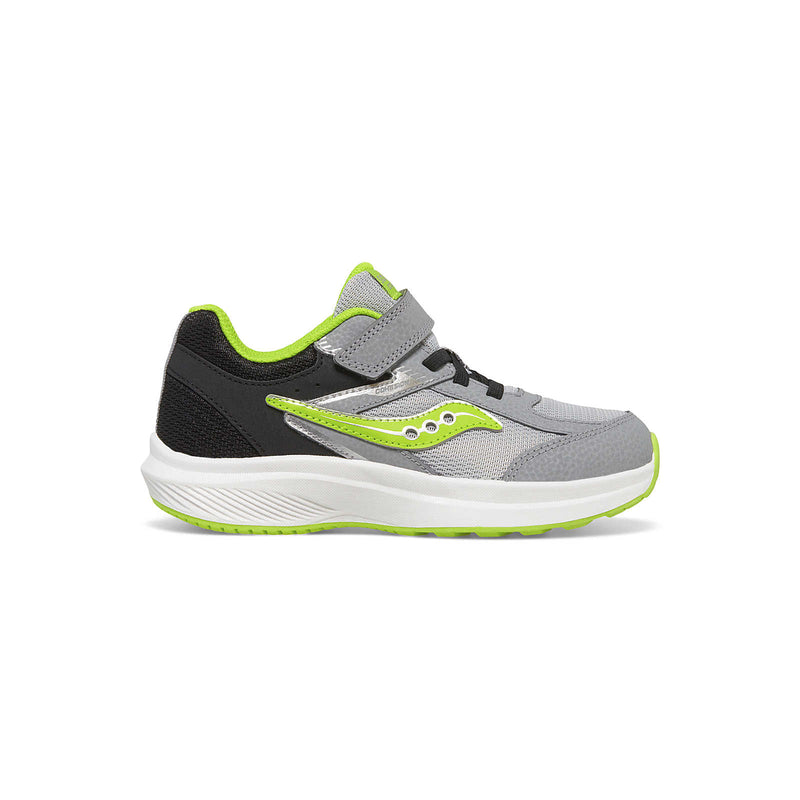 Saucony Cohesion KDZ A/C - Black/Grey/Green-Mountain Baby