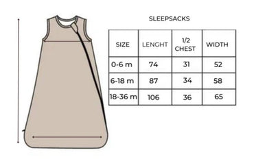 Belan.J Bamboo Sleep Bag 1.0 TOG - Construction-Mountain Baby