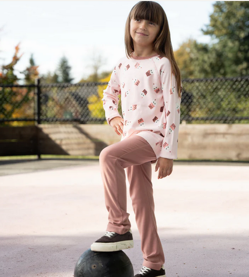 Silkberry Fleece Sweatshirt - Bubble Tea Time-Mountain Baby
