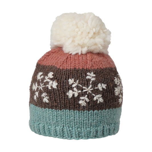 Ambler Kids Toque - Snowflakes - Aqua-Mountain Baby