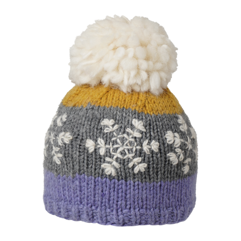 Ambler Kids Toque - Snowflakes - Purple-Mountain Baby