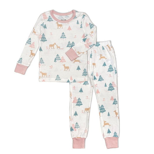 Silkberry LS Pajamas - Deer Forest-Mountain Baby