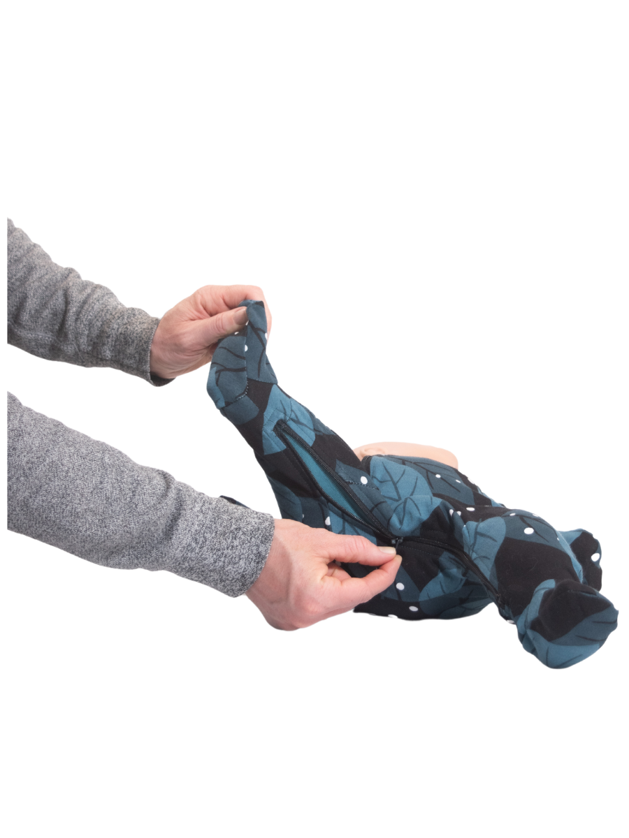 ZippyJamz Footed Coverall - You're Unbe-leaf-able-Mountain Baby