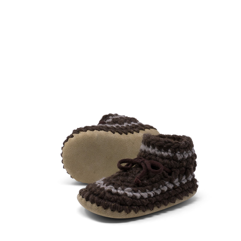 Padraig Bootie - Child - Brown w/ Stripe-Mountain Baby
