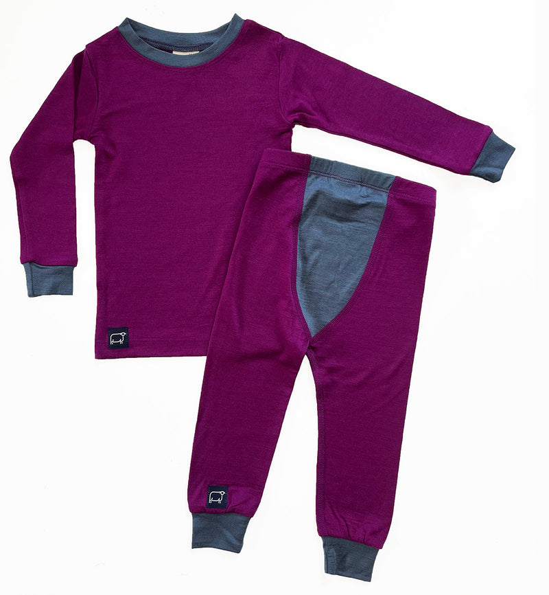 WW Merino PJ - Campion/Charcoal-Mountain Baby