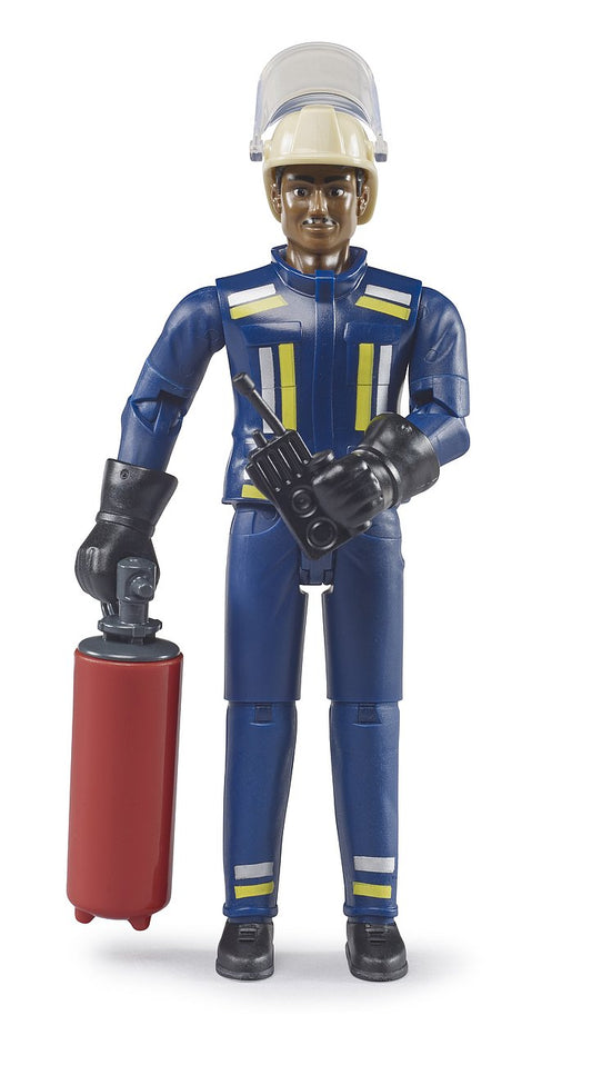 Bruder Figure - Fireman Medium Skin w/ Accessories-Mountain Baby