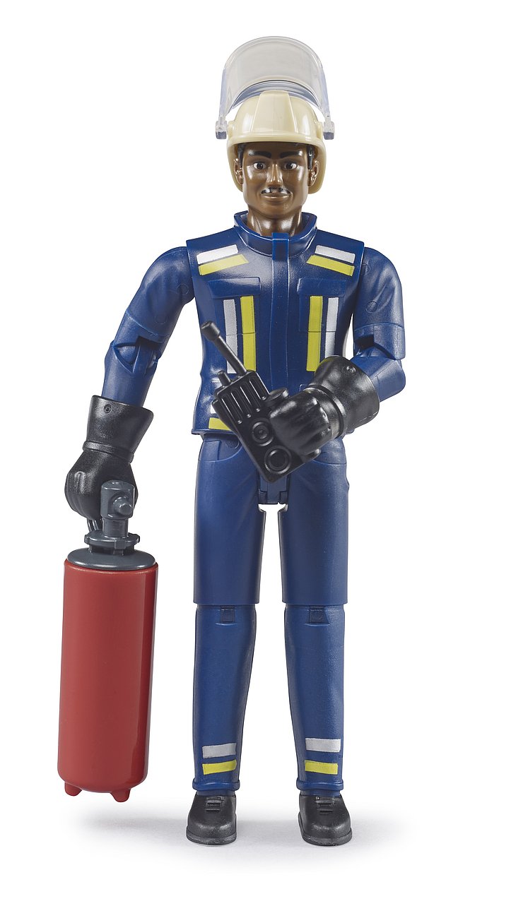Bruder Figure - Fireman Medium Skin w/ Accessories-Mountain Baby