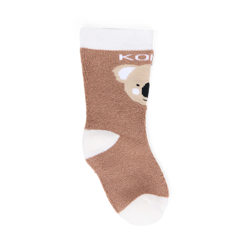Kombi Socks Animal Family - Infant - Brown Oak-Mountain Baby