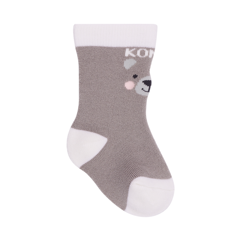 Kombi Socks Animal Family - Infant - Platinum-Mountain Baby