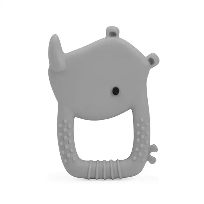 LouLou Lollipop Silicone Teether - Wild - Rory Rhino-Mountain Baby