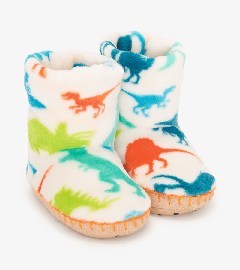 Hatley Fleece Slipper - Real Dinos-Mountain Baby