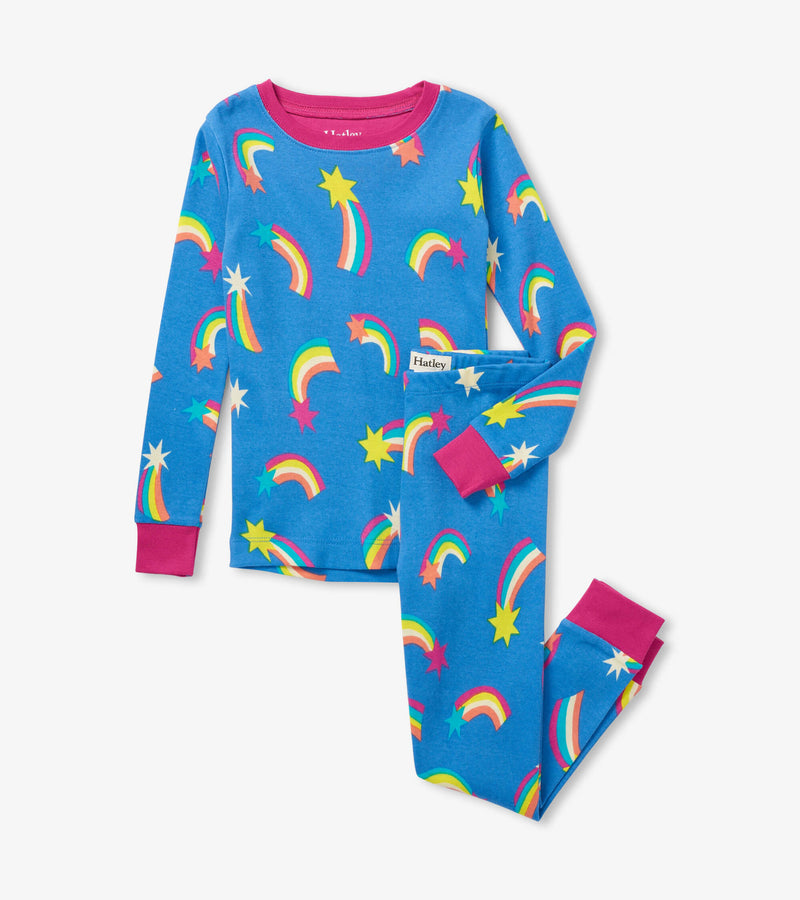 Hatley Organic Cotton Pajama Set - Shooting Stars-Mountain Baby