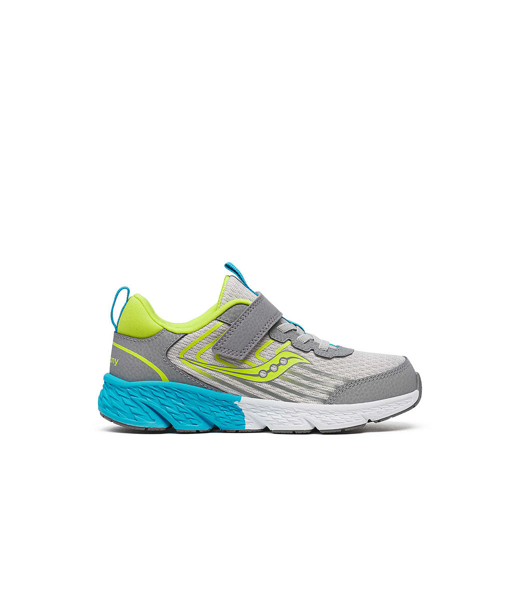 Saucony Wind 3.0 A/C -Grey/Green-Mountain Baby
