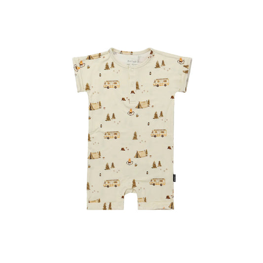 Belan.J Shortall Romper - Day Camp-Mountain Baby