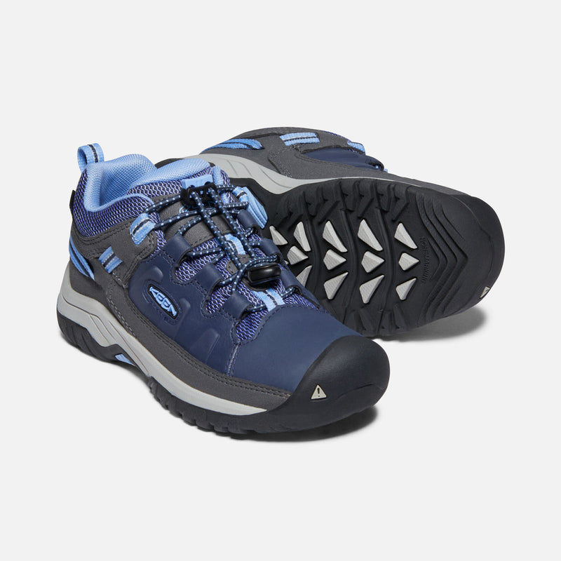 Keen Targhee Lo Waterproof Hiking Shoe - Blue Nights/Della Blue-Mountain Baby