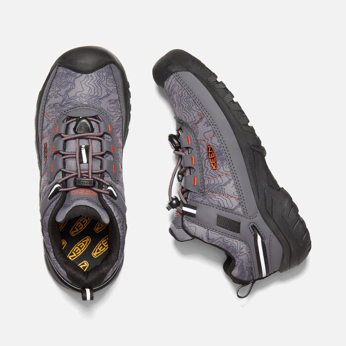 Keen Targhee Sport Vent Hiking Shoe - Magnet/Scarlet Ibis-Mountain Baby