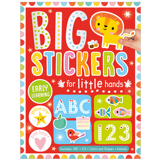 Activity Sticker Book - Big Stickers For Little Hands - Red-Mountain Baby