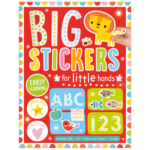 Activity Sticker Book - Big Stickers For Little Hands - Red-Mountain Baby