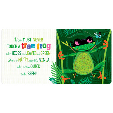 Board Book - Never Touch A Zebra!-Mountain Baby