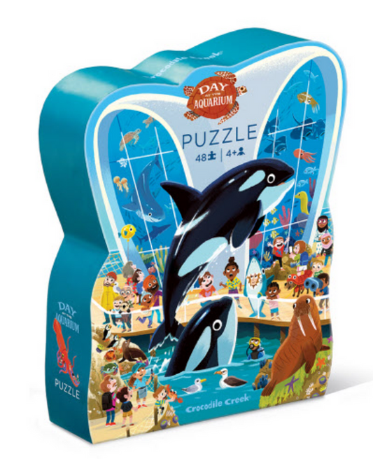 Crocodile Creek Puzzle - 48pc Day At The Aquarium-Mountain Baby