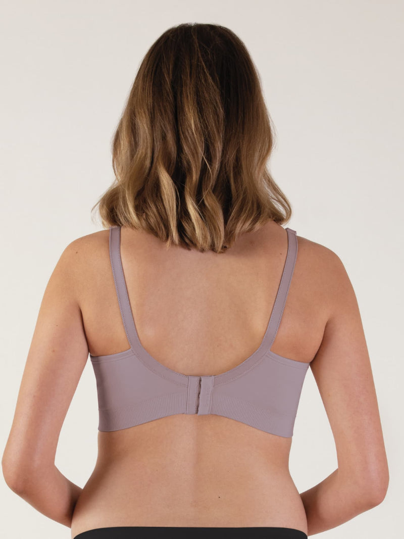 Bravado Designs Body Silk Seamless Sustainable Nursing Bra - Grey Orchid ​  ​The true comfort that you dream about in a bra. Specially knit…