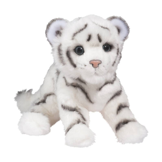 Douglas Cuddle Toys - Silky The White Tiger Cub-Mountain Baby