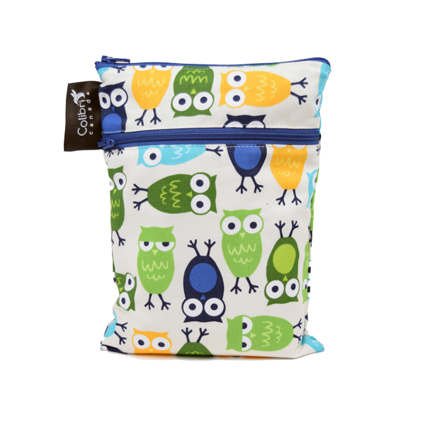 Colibri Double Duty Wet Bag - Owls-Mountain Baby